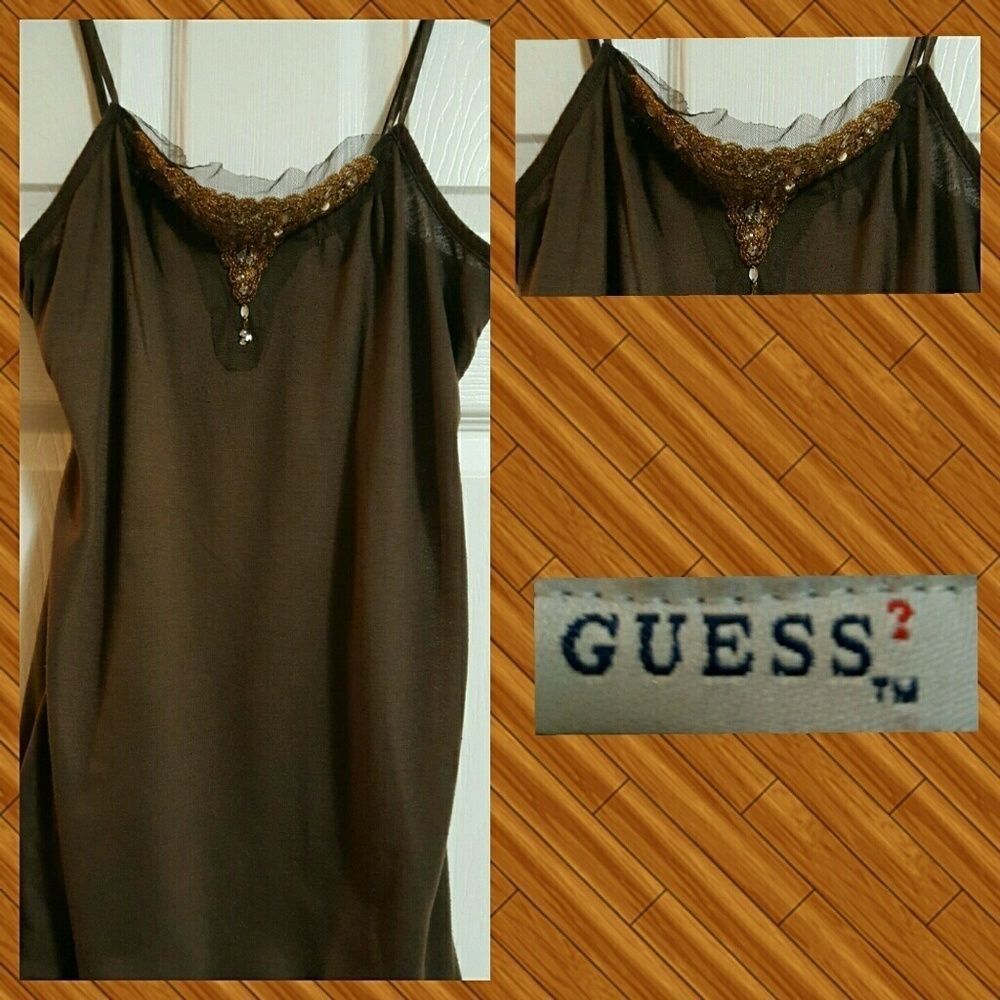 Guess Cami with Gem's on it